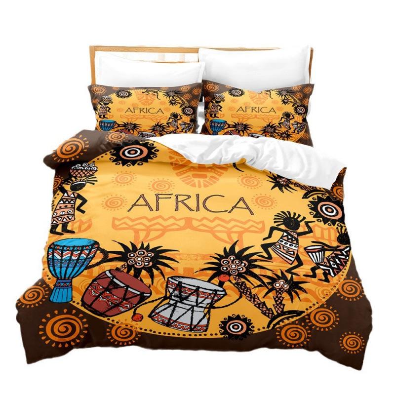 Egyptian Printing Series Bedding 3D Digital Printing Three-Piece Set