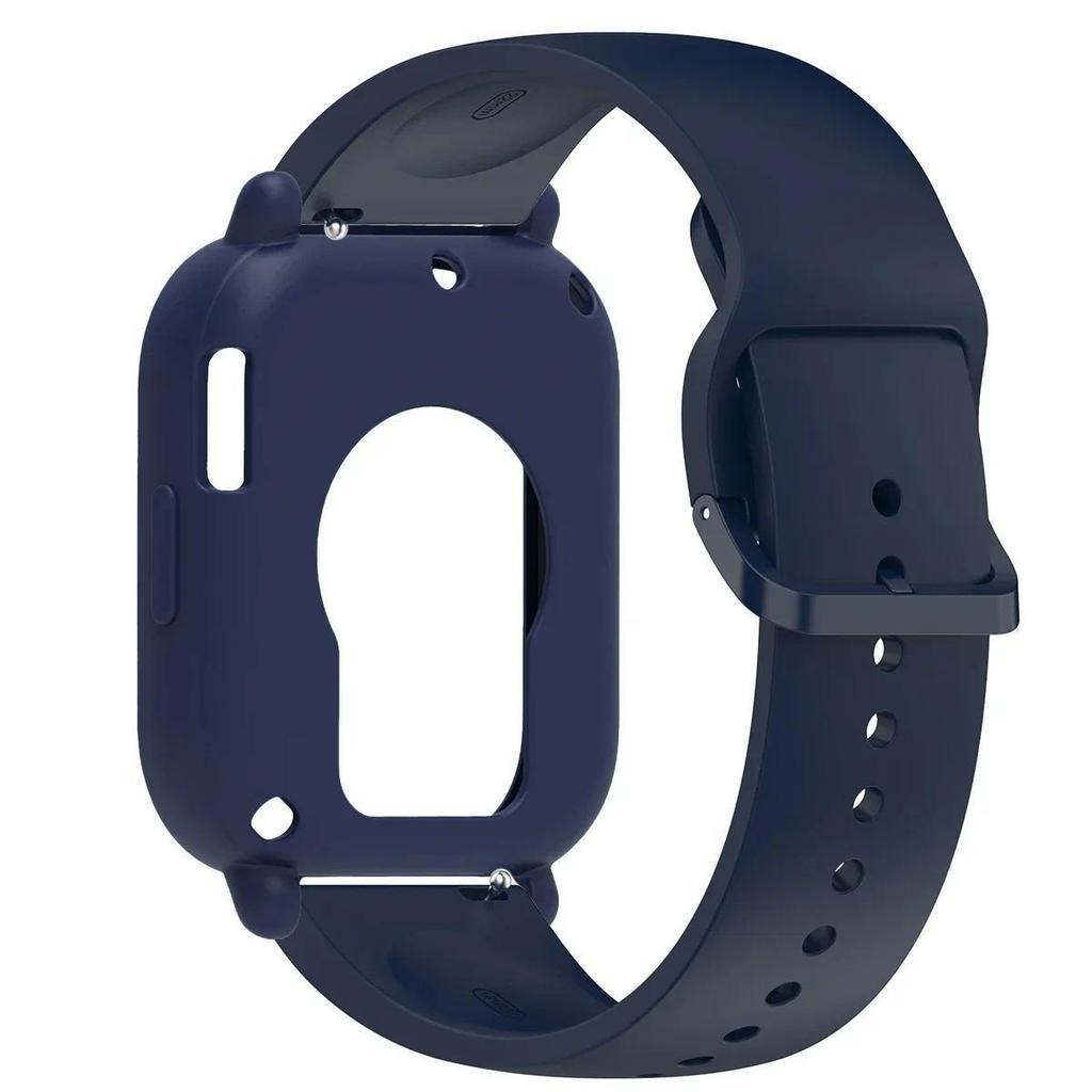Silikonhülle+Armband für Redmi Watch 5 Lite / 5 Active weicher Stoßfänger Ersatzarmband Gürtel Uhrenarmband Schutzhülle Abdeckung