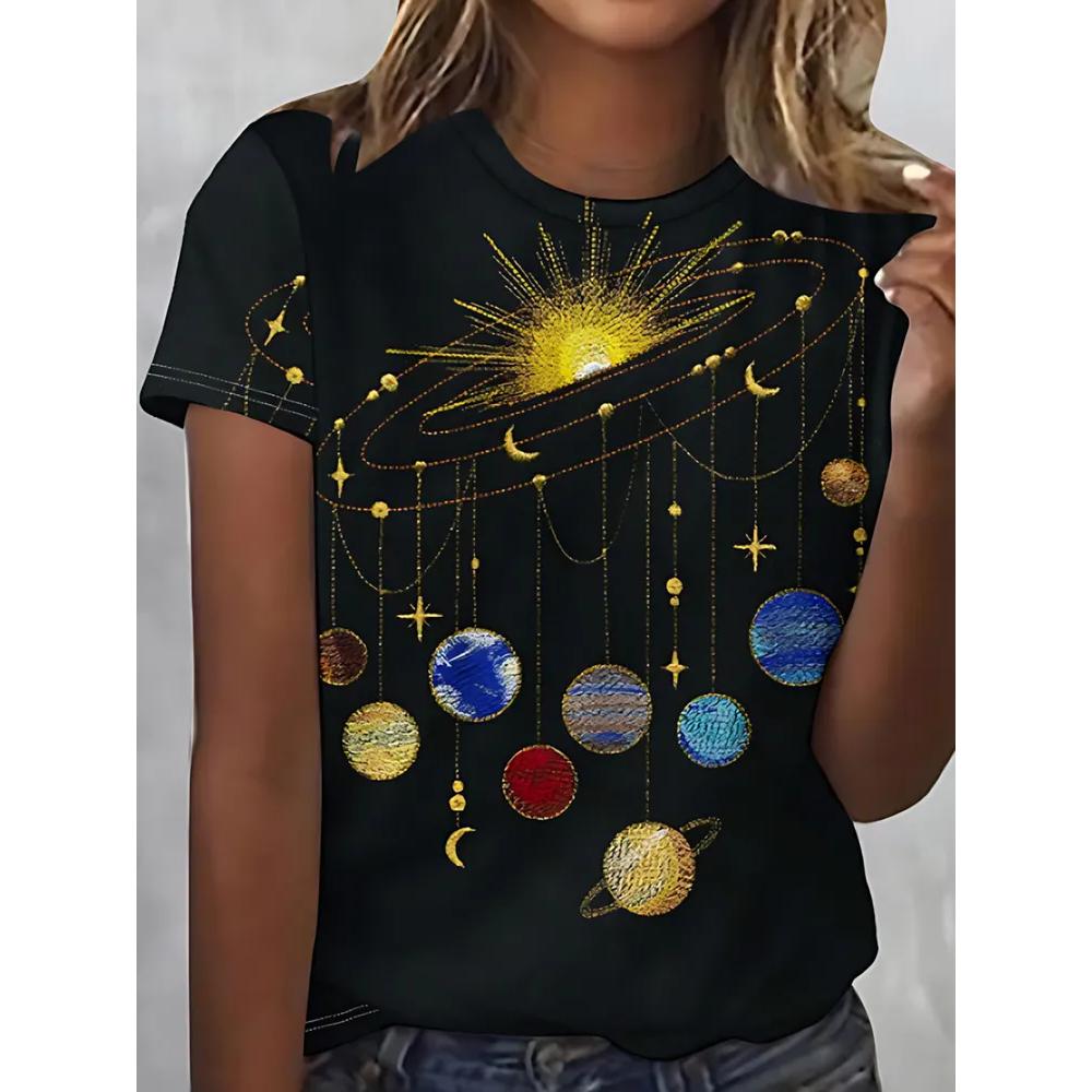 Fashion Casual Versatile Women's Top Comfortable Short Sleeve Daily Breathable T-Shirts Women’s