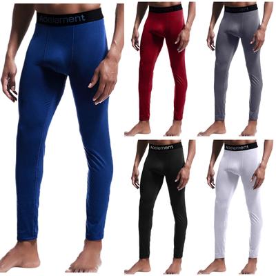Men's One-piece Plus Fleece Thin Warm Pants Slim-fit Leggings Wool Pants