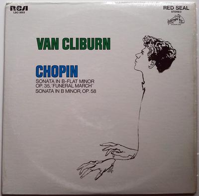 LP Record VAN CLIBURN  Chopin Sonata In BFlat Minor Op.  LSC3053 RCA RED SEAL 1968 US Classical Used
