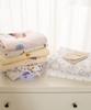 Class A Small Floral Cloud-like Cotton Bedding Set - Includes Duvet Cover, Sheet, Bed Skirt (3 pcs)