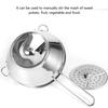 Multifunctional Manual Food Mixer Stainless Steel Salad Vegetable Fruit Blender for Kitchen