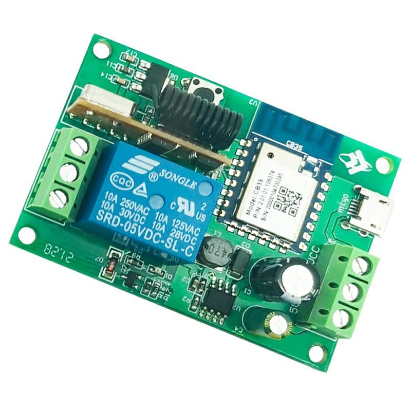 Tuya Single-Channel WiFi Bluetooth Remote Relay Module Phone APP Control Smart Switch Tmall Genie