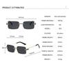 High Quality Rimless Square Metal Sunglasses Women Men Exquisite Fashion Brand Sun Glasses Party Travel Lady Man Glasses UV400