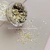 Mini Sparkling Circle Glitter Nail Decoration Wave Dot Retro Simple Style Black Gold Laser Nail Art DIY Accessories