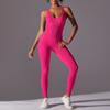 Damen Fitness Sets, Damen Yoga Kleidung, Sportbekleidung, Damen Sport Overalls, Dehnbare Fitnesskleidung, Sexy Tanktop Stil Overalls