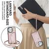 Lanyard Leather Wallet Card Phone Case for iPhone 15 14 Plus 13 12 11 for Samsung Galaxy S23 Ultra S22 Plus S21 FE A54 A14 Note 20 Crossbody FlipCover