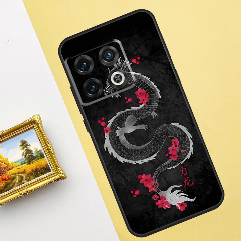 Japanese Dragon Art Case For Oneplus 10 Pro 9 Pro Ace 10T 9RT 8T Cover For Oneplus Nord 2 2T CE N10 N20 N300