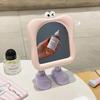 Free Standing Big Eyes Makeup Mirror Sturdy Ornament Cute Desktop Mirror Detachable Stand Firmly Funny Cosmetic Mirrors