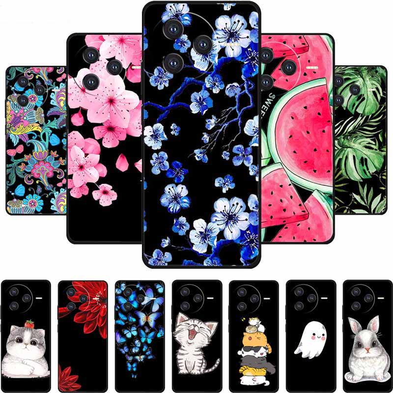 Back Cover For Xiaomi Poco F7 Pro Case F7Pro Funda Black Silicone Soft TPU Coque For Poco F7 Ultra Redmi K80 Pro Case Cartoon