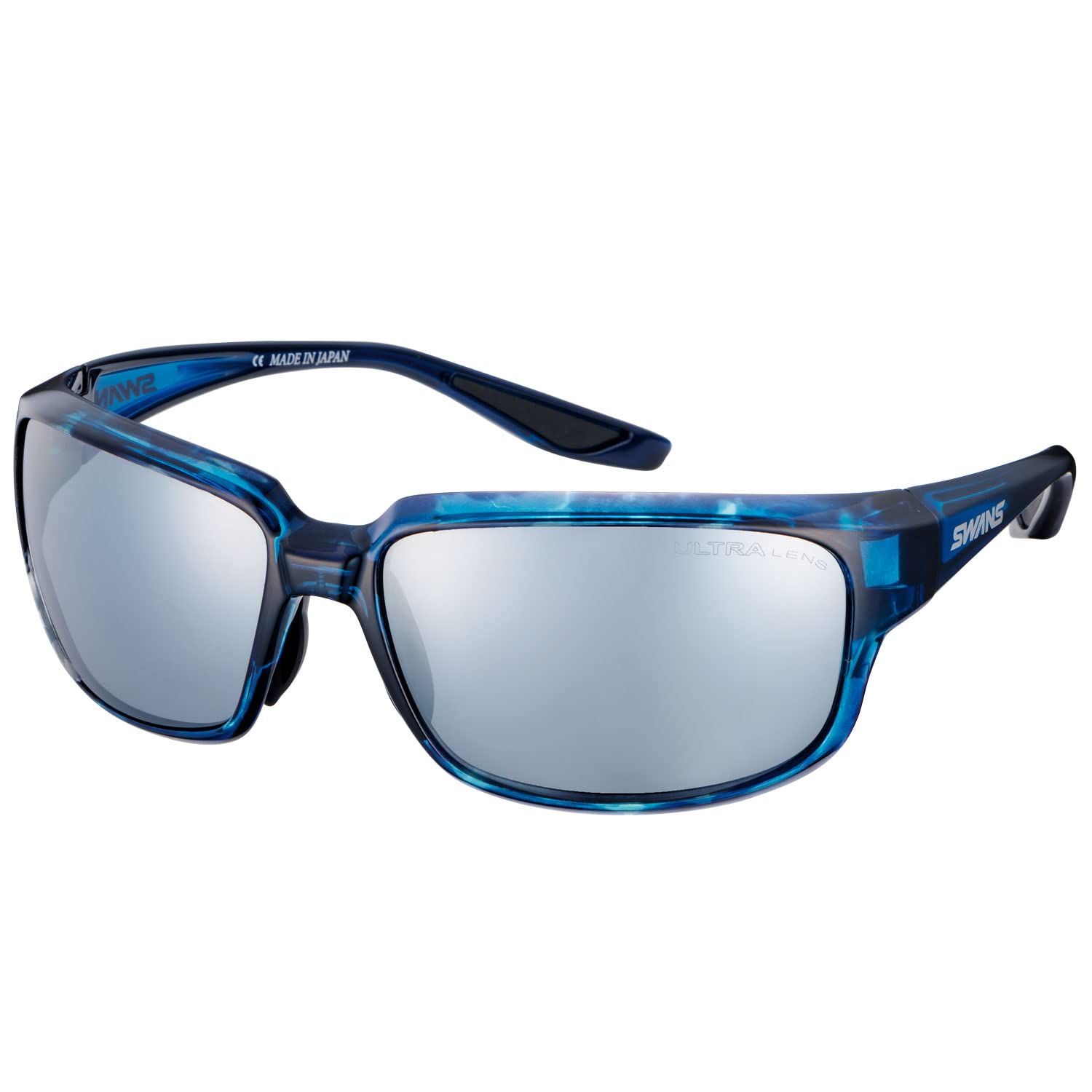 

sports sunglasses Warrior Eight DB mirror polarized demi mirror x polarized smoke on the for and outdoors [Swans] Japanese-made WARRIOR-VIII WA8-3151