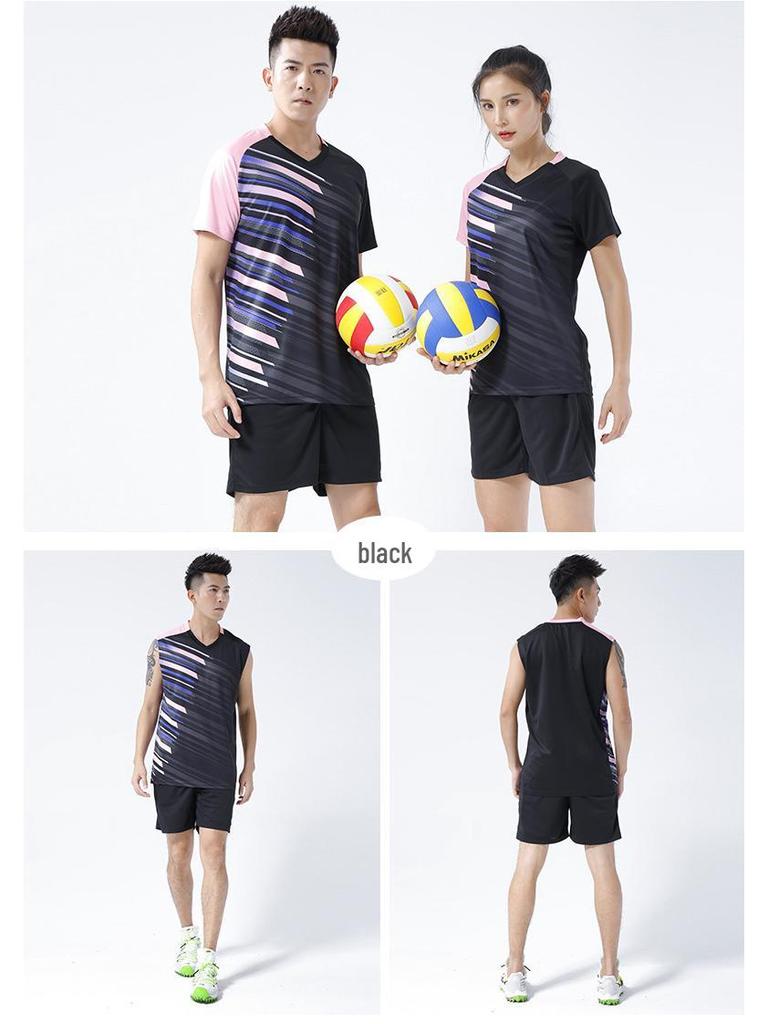 Qi Women's National Volleyball Team Uniform Set - New Short Sleeve Style with Jersey Printing