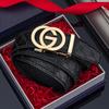 Business Men Belt Casual Fashion Luxury Designer Famous Brand Automatic G Buckle Women Belts Leather Belt for Men Male Jeans