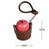 Natural Wood Carved Worry Stone Mini Handheld Handheld Ornament Wooden Keychain  Study Use
