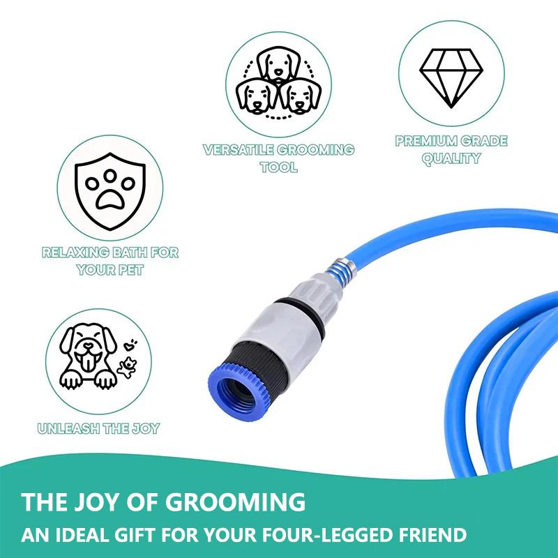 Pet Dog Bath Tool, Bath Brush, Comb, 2-In-1 Cleaning Baths Silicone Hose Nozzle, Handheld Massage Brush, Pet Cleaning Baths Tool