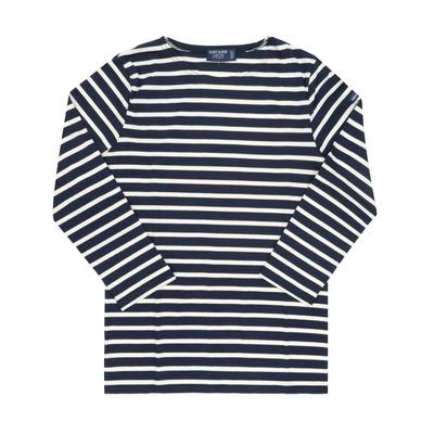 Saint James Kinder Langarmshirt Modern Stripe 2066 Marine Ecru