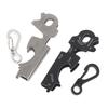 1Pc Stainless Steel Keychain Hook Plier Nail File Bottle Driver Screwdriver Bottle Opener For Outdoor Camping Survival Gear Tool