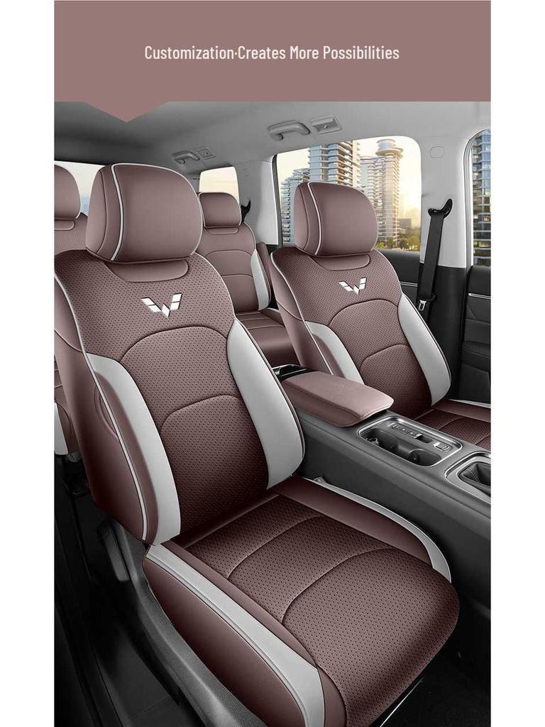 Universal Wuling Xingguang 730 Seat Cushion: Breathable, Ventilated Four-Season Cover for 25 Models