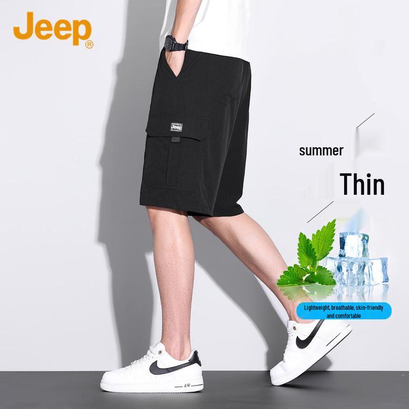 

JEEP Men s Ice Silk Casual Short Pants M