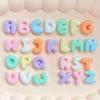 Resin Alphabet Letter Charms 26Pcs Cute Bubble Design Pastel Full A-Z Set for DIY Necklace Bracelet Friendship Gifts