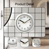 15cm Round Modern Decorative Wall Clock Waterproof Silent Non Ticking for Bedroom Hallway Kitchen