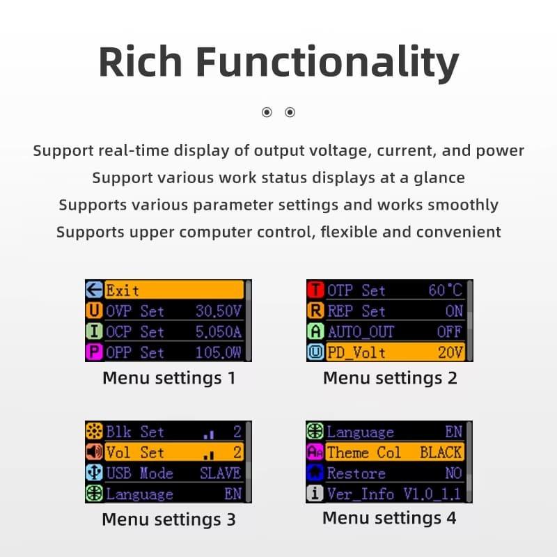 New EU DP100 DC Power Supply Adjustable 30V 5A Laboratory Bench Power Supply Portable Regulator Switching Digital Power Supply