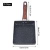 Breakfast Flat Pan Rectangle Non Stick Japanese Omelette Frying Pan for Home Kitchen Egg