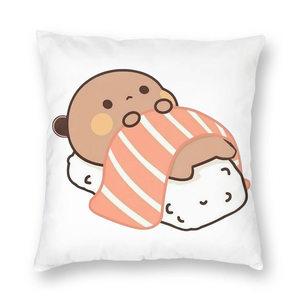 Cute Panda Bear Bubu Dudu Pillowcase Printed Polyester Cushion Cover Decor Throw Pillow Case Cover Home Zipper 18''