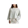 Polo Ralph Lauren Camiseta de Marinero de Algodón a Rayas Holgada para Mujer tops Azul Blanco WMPOKNINC020208-400