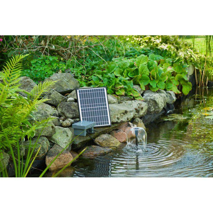 Pompe fontaine - UBBINK - SolarMax 600 Accu Power Control - Débit 700 l/h - Fonctionnement jour/nuit