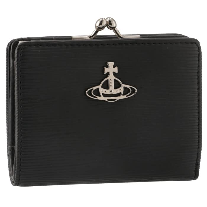 

Vivienne Westwood ANNA Bifold Wallet with Clasp 51010020 S000E Women s Closure, [Used] чорний