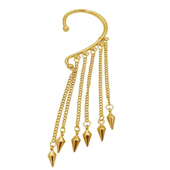 

1 шт. Кафф на ухо с длинной кисточкой, женский, универсальный, подвеска, клипса, серьга без пирсинга для свиданий 1