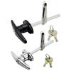 For Garages For RVs Garage Door Lock Daily Security Black Waterproof Garage Door Lock Garage Door Lock Moisture Protection