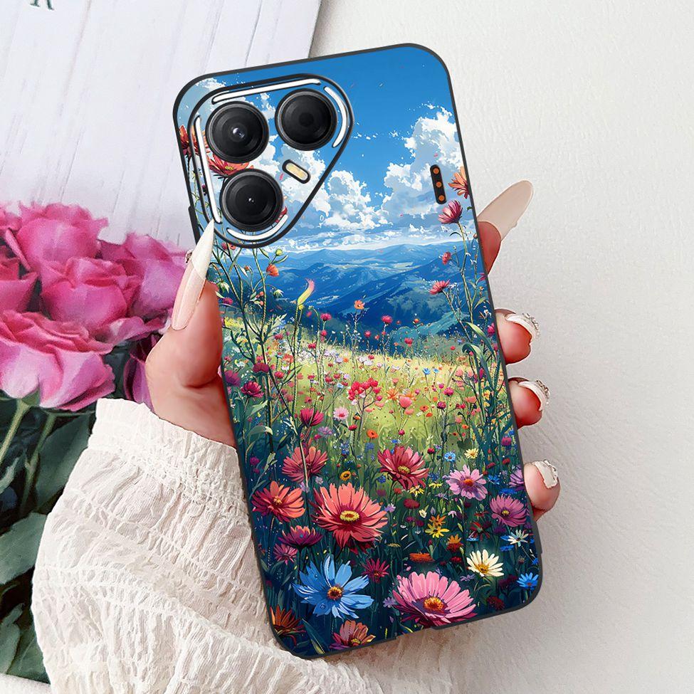 For Tecno Pova 7 5G Cover Case LJ7 Luxury Butterfly Love Fashion Flowers Cool Lion Painted Phone Case For Techno Pova7 5G Bumper