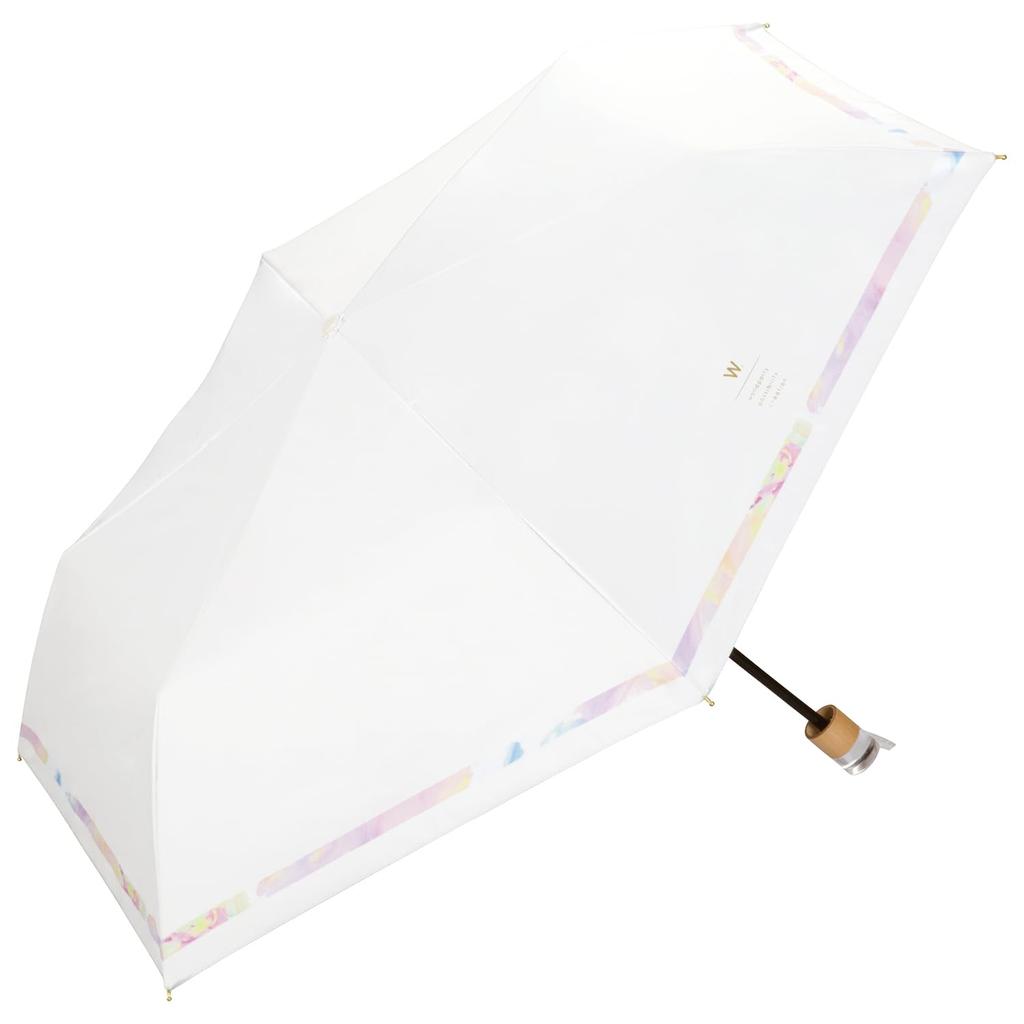 Sun Shade Nuance UV UPF Heat Suitable for Rain or Folding Umbrella for and Stylish and Cute for Product [2025] Wpc. Umbrella, Line, Mini, Off-White,