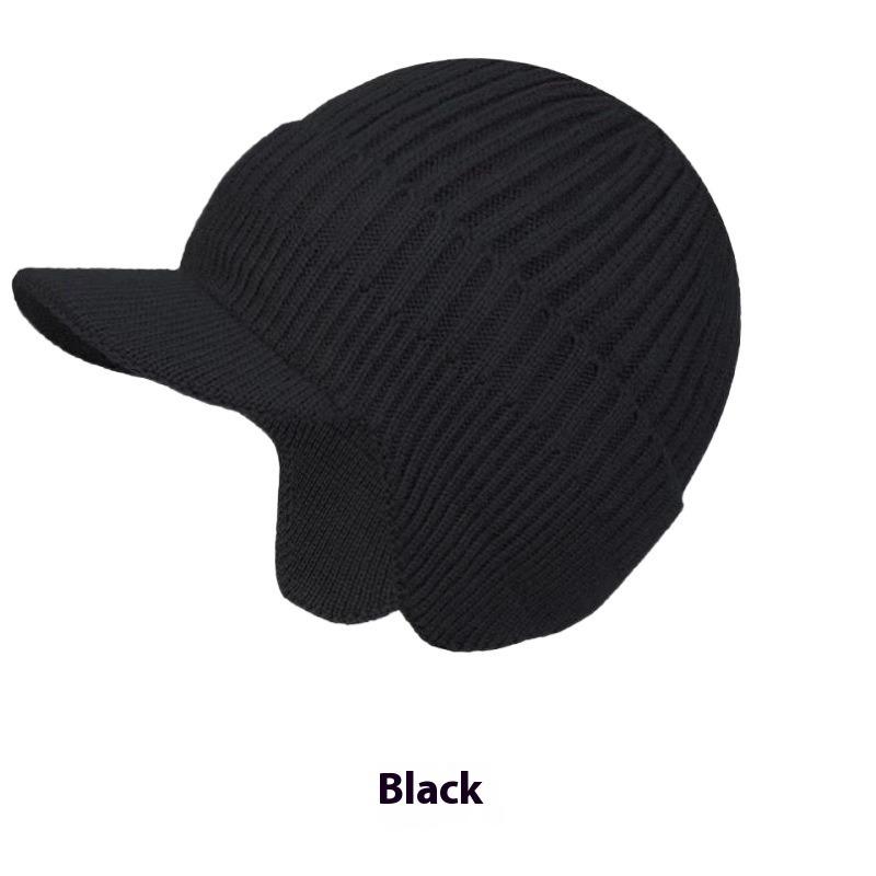 Winter Ear Flap Hat with Visor for Men and Women, Windproof Thermal Ski Cap for Outdoor Activities, Cold Weather Beanie with Ear Protection
