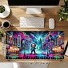 1Pc Cyberpunk Horror Circus Gaming Mouse Pad Keyboard Desk Mat Non-slip Rubber Lock Edge Waterproof Computer Mousepad for Office Home Decor S199