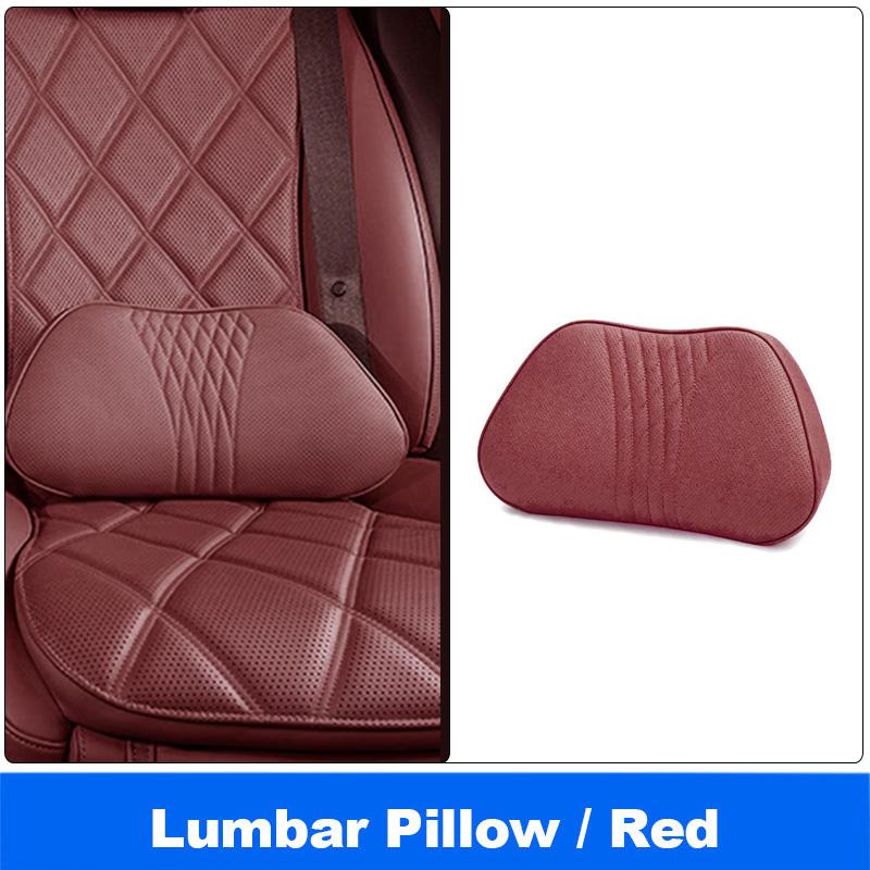 Vtear Universal Car Neck Lumbar Cushion Memory Foam Support Pillow Anti-Scratch Seat Parts Interior Modification Accessories