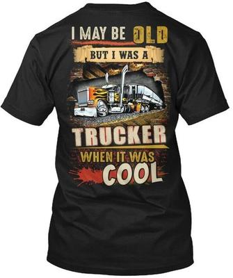 Trucker Tee T-Shirt Hergestellt in den USA Größe S bis 5XL