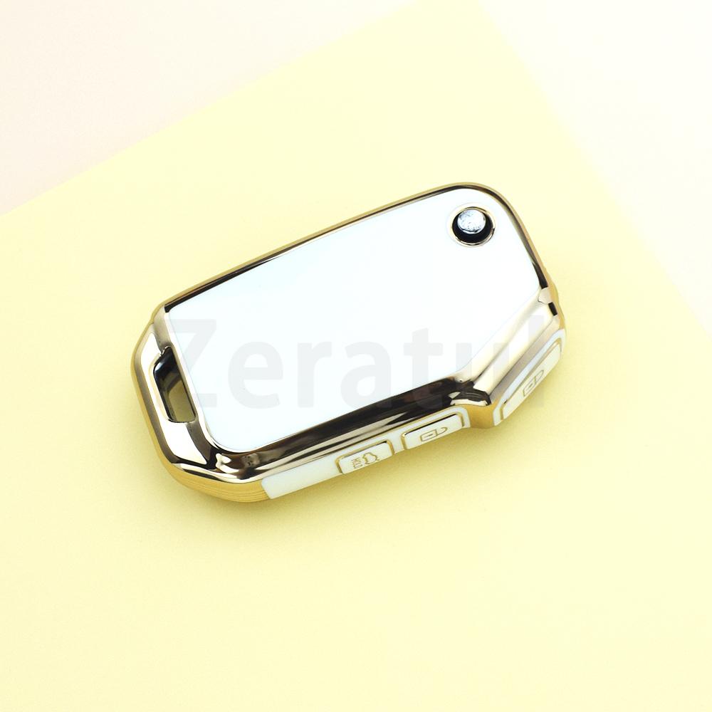 

3 Bottons Tpu Shell Car Key Fob Case Cover For Kia Cerato Forte Seltos Sportage R Stinger Gt Sorento Ceed Cd Accessories