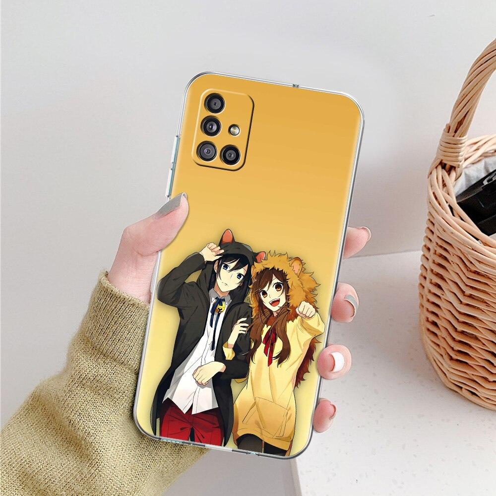 Horimiya Miyamura Izumi Anime Phone Case For Samsung Galaxy A51 A71 A21S A12 A11 A31 A41 A52 A32 5G A72 A01 Silicone Clear Cover