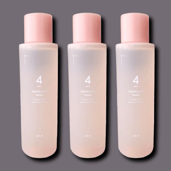 NUMBUZIN No. 4 Makeup Perfect Mineral Toner 200ml x 3 (34443129) 3 x 200ml color