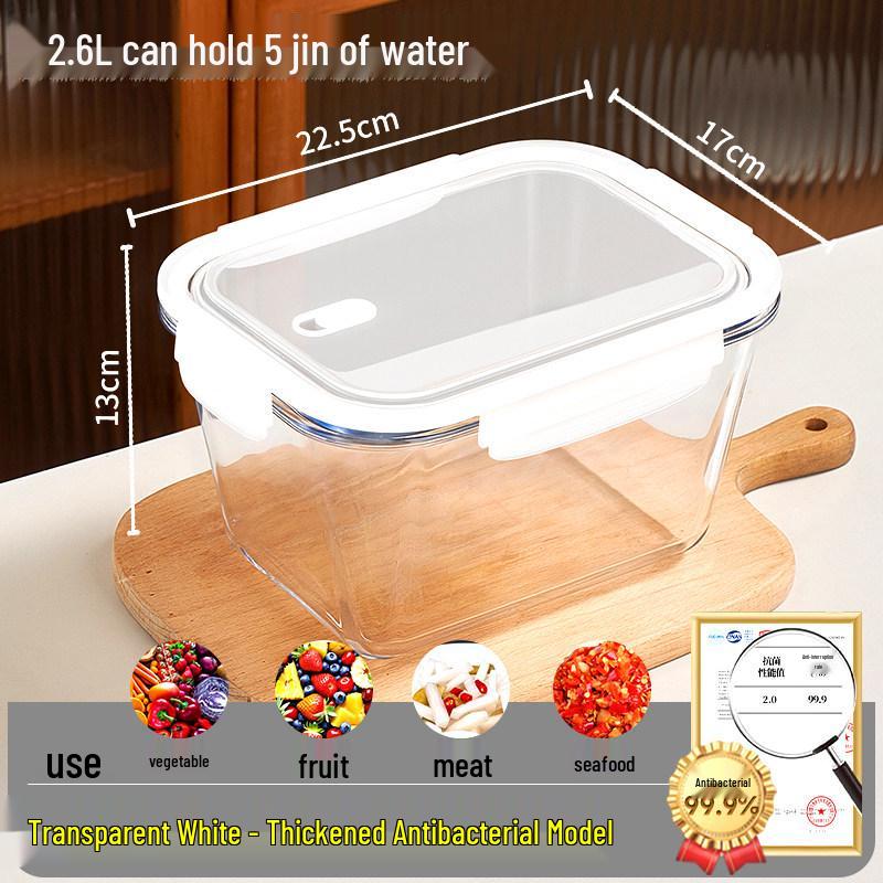 Glass Kimchi Jar with Lid - Sealed Pickled Radish Container