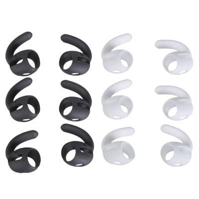 3Set Silicone Ear Hooks Earplugs Ear Caps For Earphones Earbuds for All Day Comfort for Both Genders