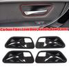 Interior Door Handle Bowl Cover Trim Panel Protector For BMW 3 Series F30 F31 2012- 4 Series F36 2014- 3GT F34 2013-