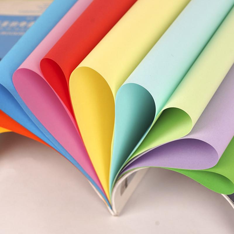 Bview Art 100-Sheet A4 Colored Printer Paper, 10 Colors for Kids DIY Crafts, School Art & Home Decor Supplies