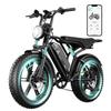 TST Adult All-Terrain Electric Bicycle (1500W Peak),48V 25Ah, 20" Fat Tire -Range 130km(ASSIST),All Suspended- Fatbike, Black