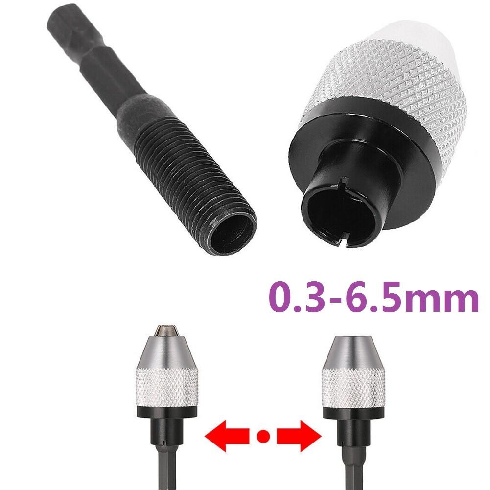 Drill Chuck Portable Electric Grinder Quick Drill Chuck Hex Shank 1Pcs