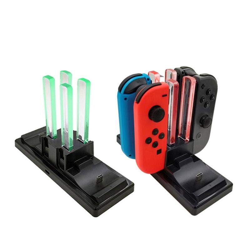 Charging Station for Gaming Controller Type-C Charger Stand Cradle Can Charging 6 Controllers Simultaneously